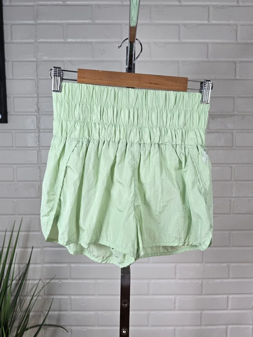 Free People Movement Way Home Shorts Green Small